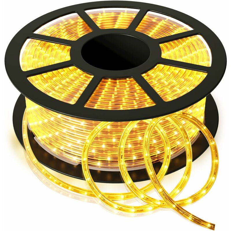 foto del prodotto relax4life 10 m catena luminosa con lampadine con 360 led e connettore,impermeabile, per esterni e interni, striscia led per feste e festival,