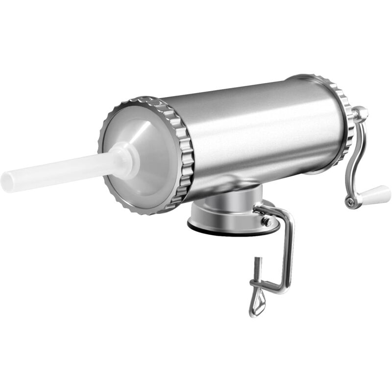 foto del prodotto relax4life 3 3,6 4,8l insaccatrice manuale per salsiccia in acciaio inox, macchina di produzione di salsiccia con tubi di diversi diametri,