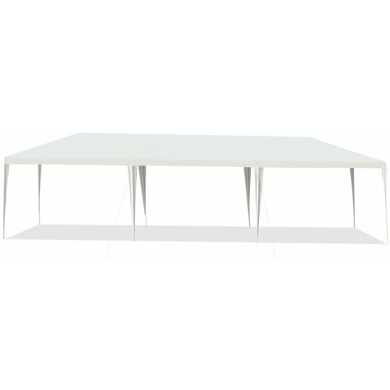 foto del prodotto relax4life 3x9m tenda gazebo da giardino impermeabile per feste ed eventi a 2 3 stanze, tendone da esterno in tessuto pe antistrappo per