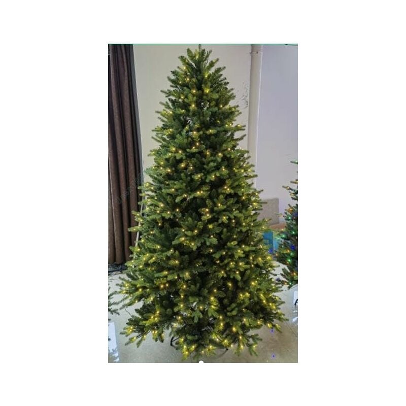 foto del prodotto relax4life albero di natale 180 cm con luci a led, albero di natale artificiale con 1168 rami a ombrello, dcorazione per le feste