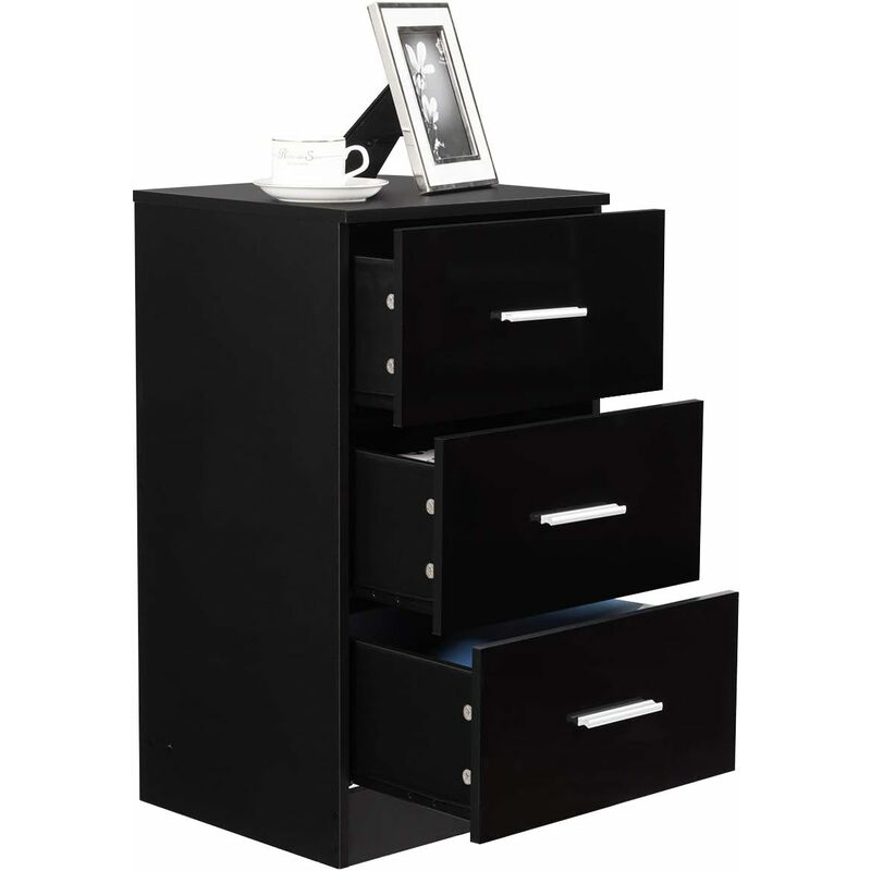 foto del prodotto relax4life armadietto per ufficio, con 3 cassetti, cassettiera per scrivania, resistente e durevole, cassettiera per mobile, ideale per ufficio,