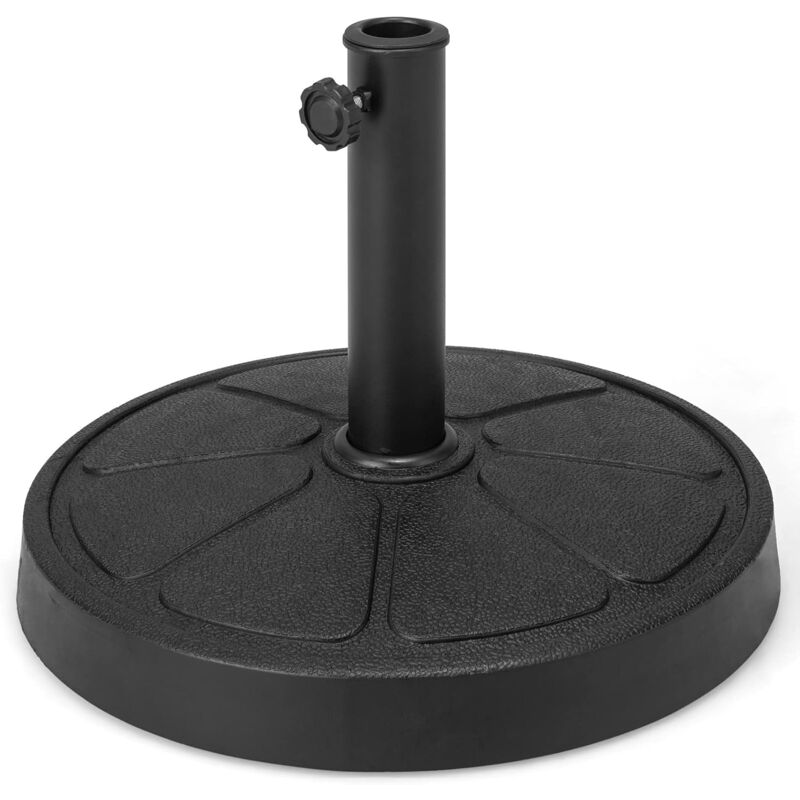 foto del prodotto relax4life base per ombrellone 38mm 48mm, base rotonda quadrata per parasole con manico regolabile, base di supporto per giardino, terrazza e bar