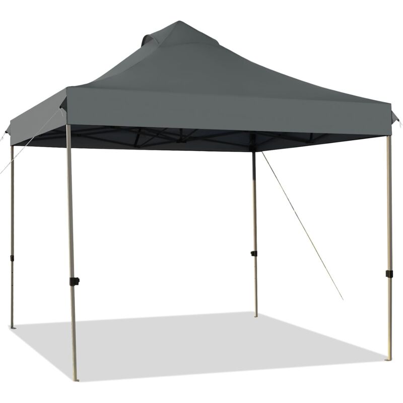 foto del prodotto relax4life gazebo da giardino 3 x 3 m, gazebo pieghevole impermeabile, 3 altezze regolabili, design pop up, borsa con ruote, ideale per feste,