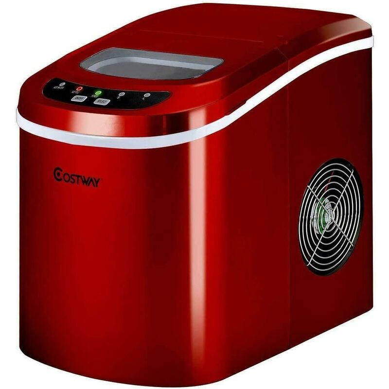 foto del prodotto relax4life macchina ghiaccio 2,2 l, fabbricatore cubetti 12 kg in 24 h, ciclo produttivo 6 13 minuti, tecnologia a infrarossi, funzionamento