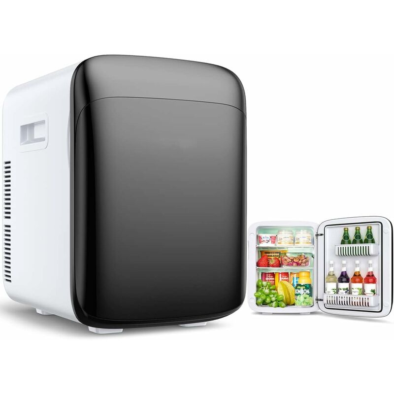 foto del prodotto relax4life mini frigo portatile con funzione caldo e freddo temperatura regolabile 5 to 50 per auto camper casa ufficio con portabottiglie,