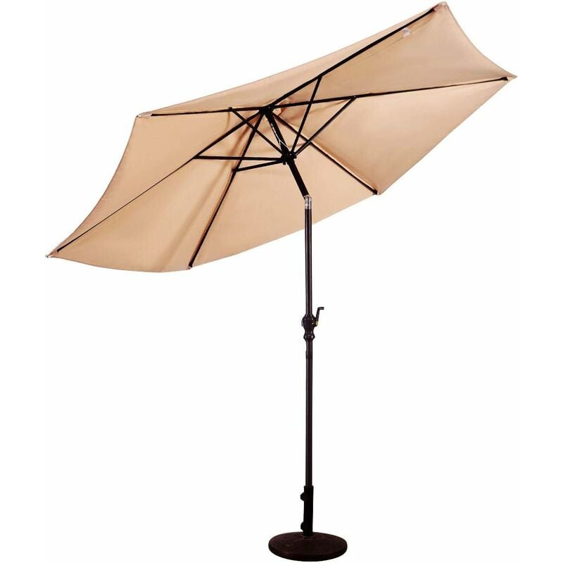 foto del prodotto relax4life ombrellone da esterno, ombrellone per protezione solare uv e pioggia, ombrellone inclinabile e richiudibile, ombrellone da giardino,