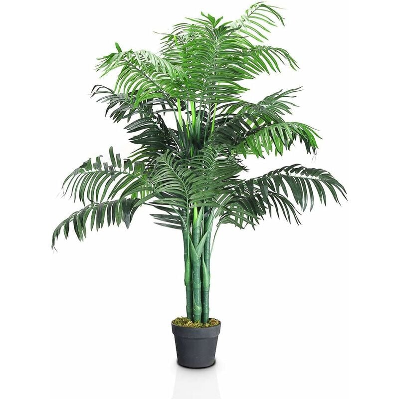 foto del prodotto relax4life piante finte da interno de esterno, piante artificiali 110cm di altezza, pianta finta realistica con 28 foglie per decorazione domestica