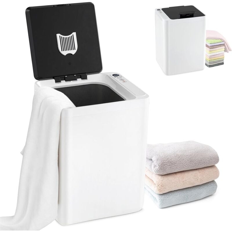 foto del prodotto relax4life scaldasalviette 23l per bagno, scaldapiumini per casa con coperchio, timer 15 90minuti e protezione da surriscaldamento, riscaldamento