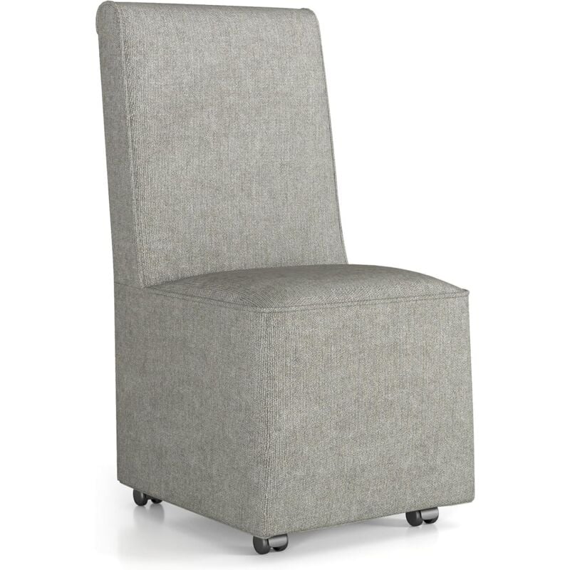 foto del prodotto relax4life sedia imbottita, sedia relax con ruote resistenti e rivestimento sfoderabile, sedia tv con schienale alto, portata fino a 150 kg, sedia