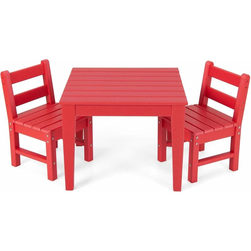 foto del prodotto relax4life set tavolo e 2 sedie per bambini, set di mobili per giocare, disegnare e leggere, tavolino attivit per cameretta e asilo nido tavolino