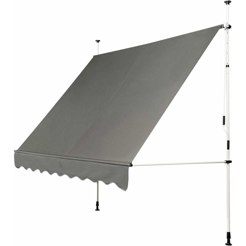 foto del prodotto relax4life tenda da sole a bracci estensibili, tenda da sole per esterno in tessuto impermeabile e resistene ai raggi solari, struttura telescopica