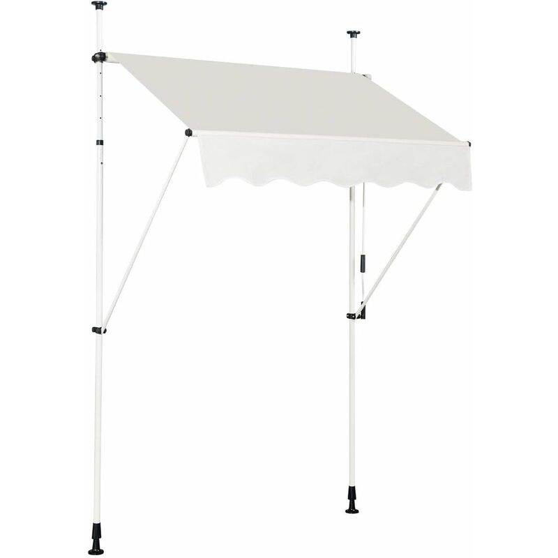 foto del prodotto relax4life tenda da sole a bracci estensibili, tenda da sole per esterno in tessuto impermeabile e resistene ai raggi solari, struttura telescopica