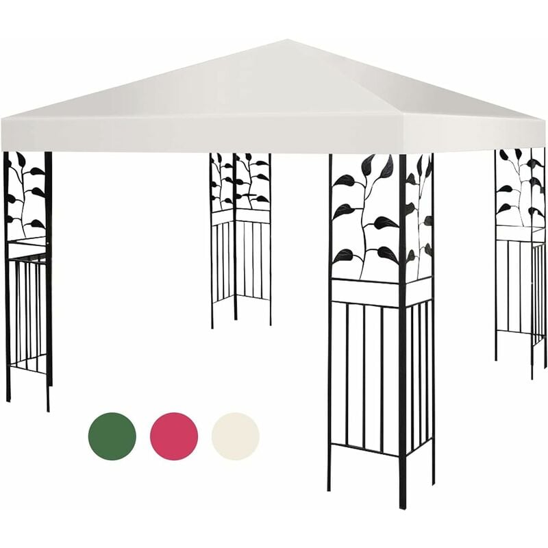 foto del prodotto relax4life tetto di ricambio per gazebo da giardino, tetto in tessuto protezione solare, tetto sostitutivo per gazebo da esterno terrazzo giardino,