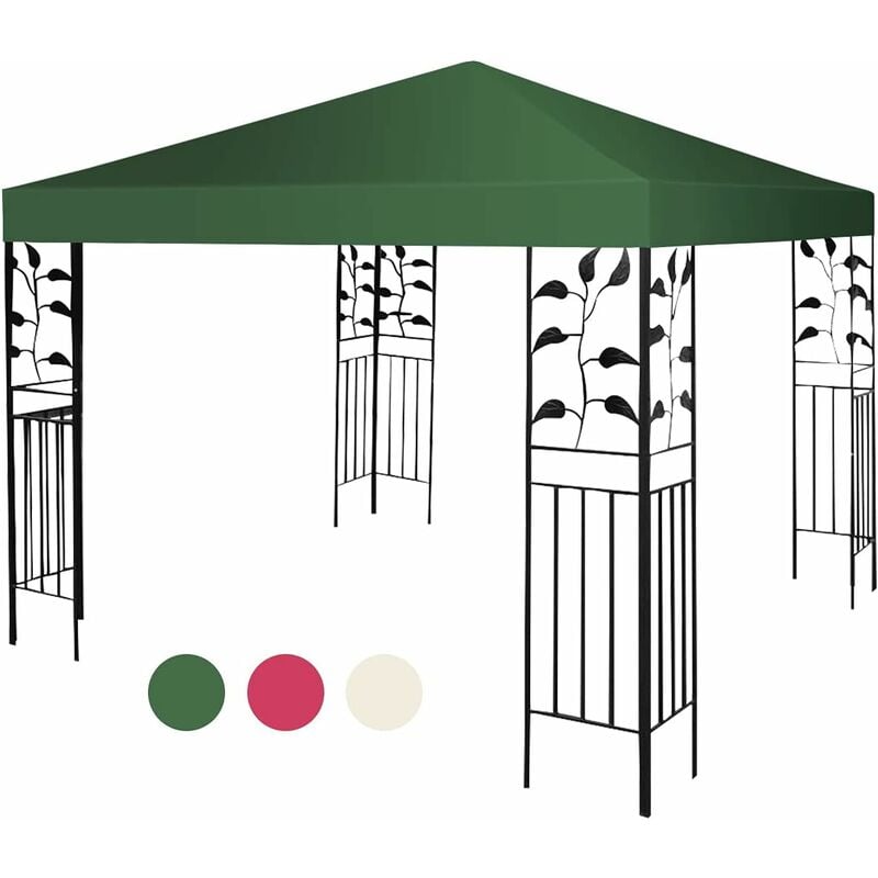 foto del prodotto relax4life tetto di ricambio per gazebo da giardino, tetto in tessuto protezione solare, tetto sostitutivo per gazebo da esterno terrazzo giardino,