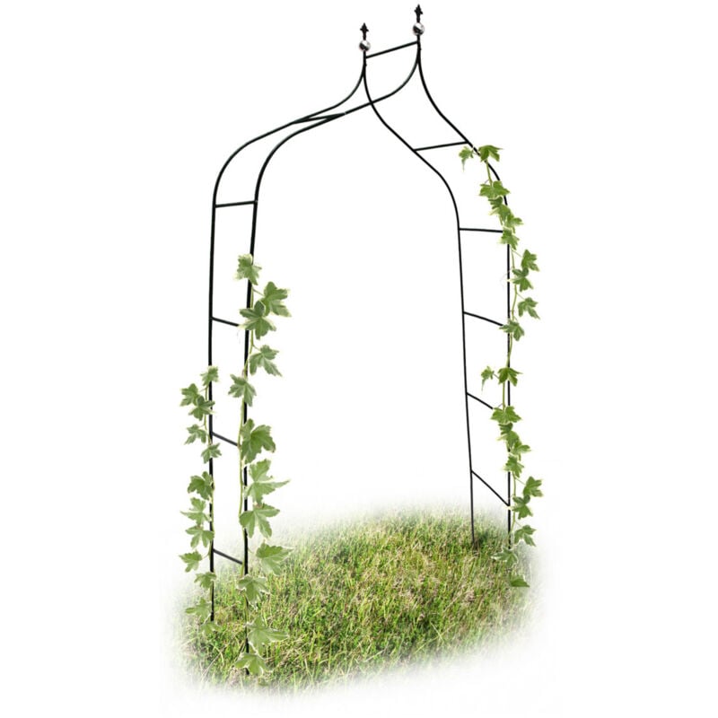 foto del prodotto relaxdays 4x arco per rose rampicanti, hlp 240x140x38 cm, struttura resistente alle intemperie, design romantico, verde