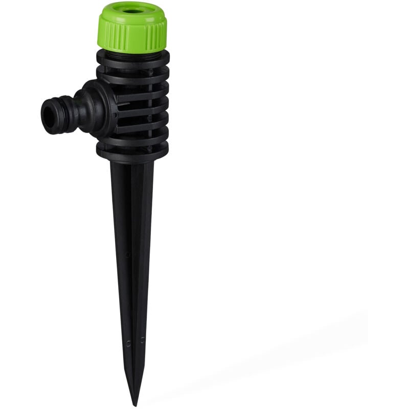 foto del prodotto relaxdays set da 10 irrigatori da giardino, attacco da 1 2, con picchetto per il fissaggio, per superfici fino a 30 m , verde nero