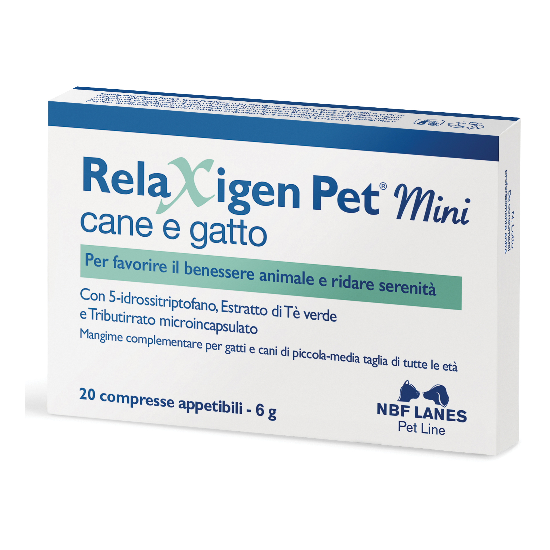 foto del prodotto relaxigen pet mini 20 compresse