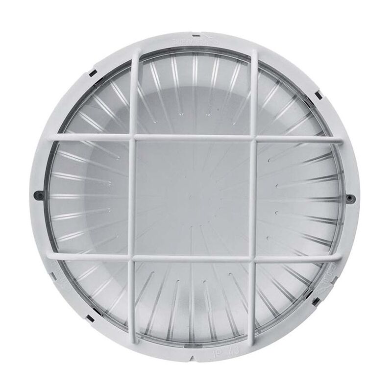 foto del prodotto relco 1033 plafoniera con grigliabianco
