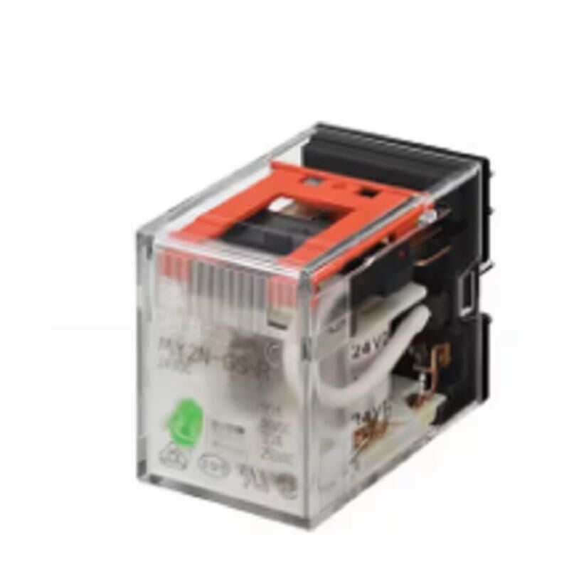 foto del prodotto rele a innesto. 8 pin. dpdt. 5 a. indicatore meccanico 220 240 v ca my2gsrac220240by omron