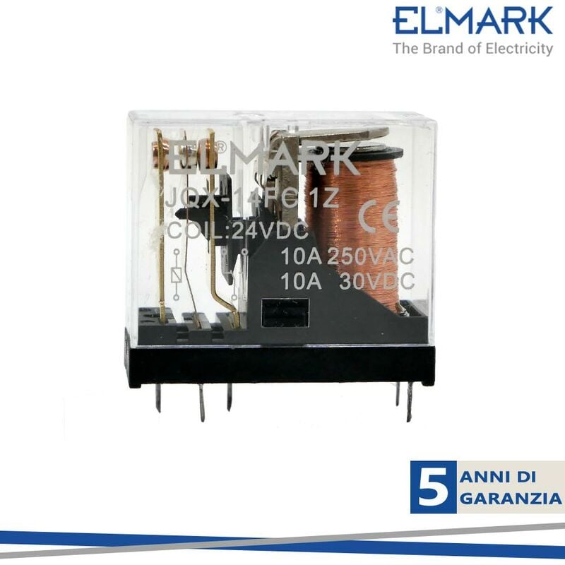 foto del prodotto rele industriale 14fc 24vdc elmark