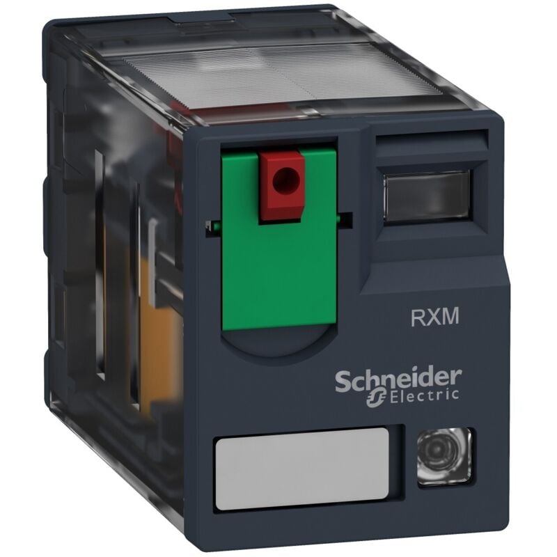 foto del prodotto rele miniatura 2nc no con led 24vac schneider cod. rxm2ab2b7 