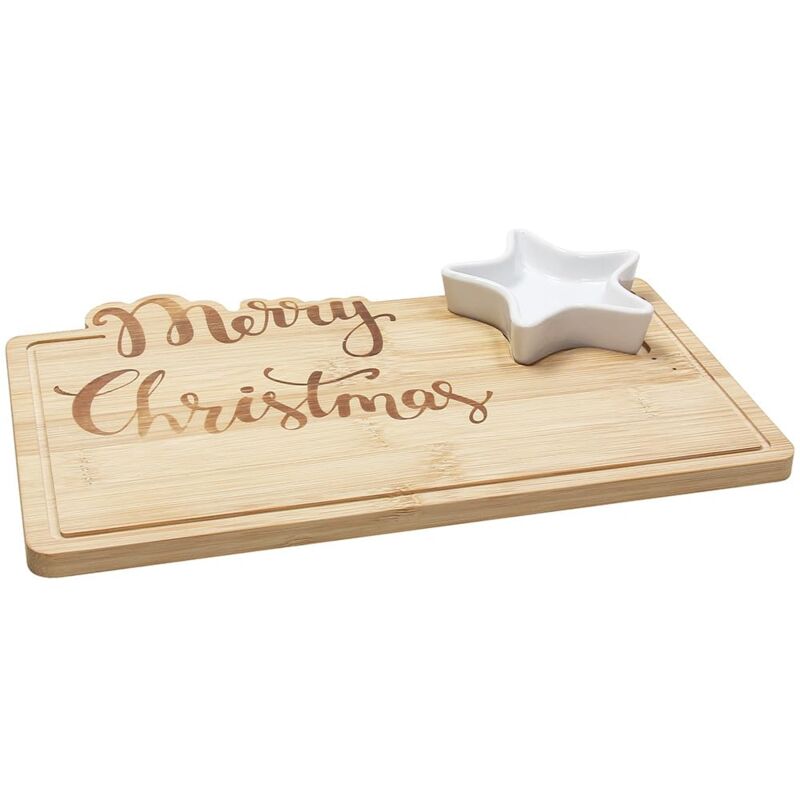 foto del prodotto relish, tagliere rettangolare ciotola 28 x 17 cm, legno tognana