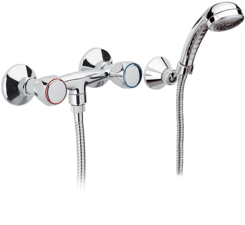 foto del prodotto remer rubinetto esterno per doccia, con doccia duplex serie 1000 2000
