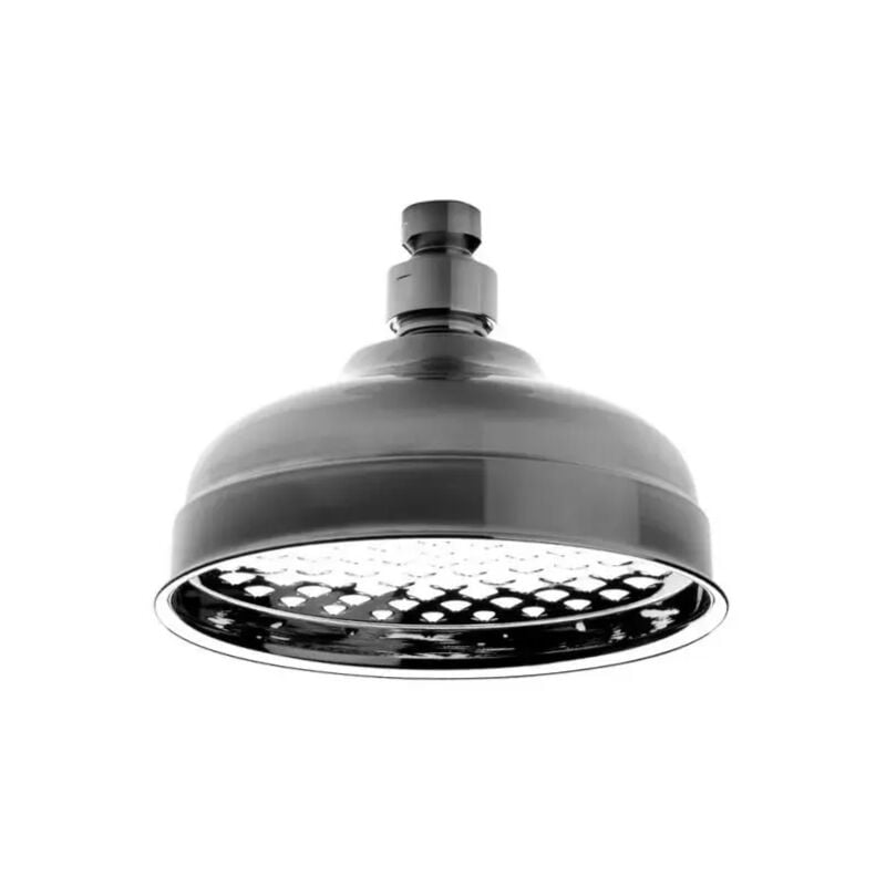 foto del prodotto remer soffione doccia tondo in ottone cromato effetto getto pioggia 1 2 1 getto 200 mm