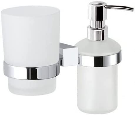 immagine 0 del prodotto remer supporto da muro doppio co n portabicchiere e dispenser sap