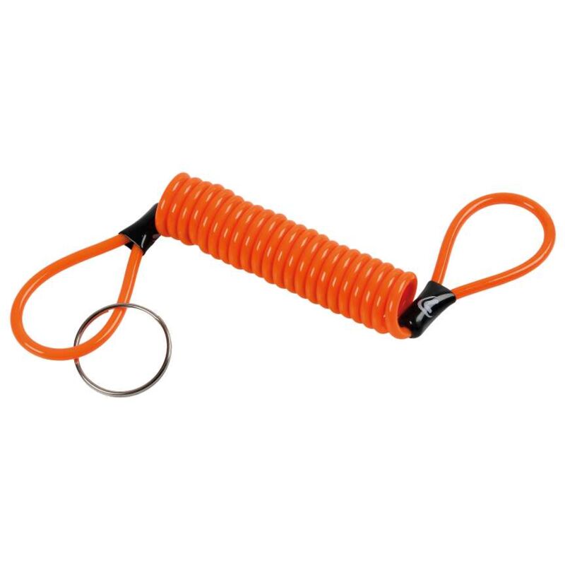 foto del prodotto reminder, cavetto di sicurezza a spirale arancio