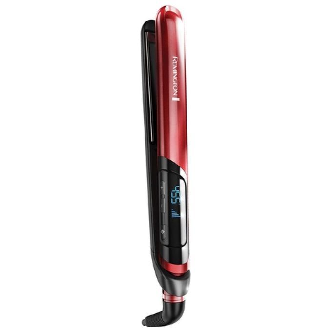 foto del prodotto remington s9600 piastra silk stretta rivestimento ceramica 1 3m rosso lcd