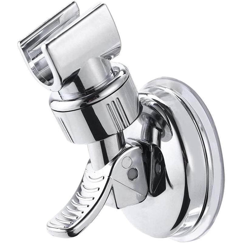 foto del prodotto removable adjustable shower head holder suction cup shower wall mount reusable shower head holder no drill waterproof