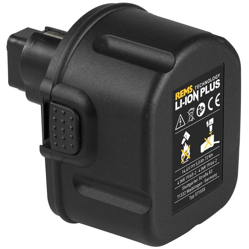 foto del prodotto rems batteria li ion plus 14,4v, 5,0 ah akku 571555r14 