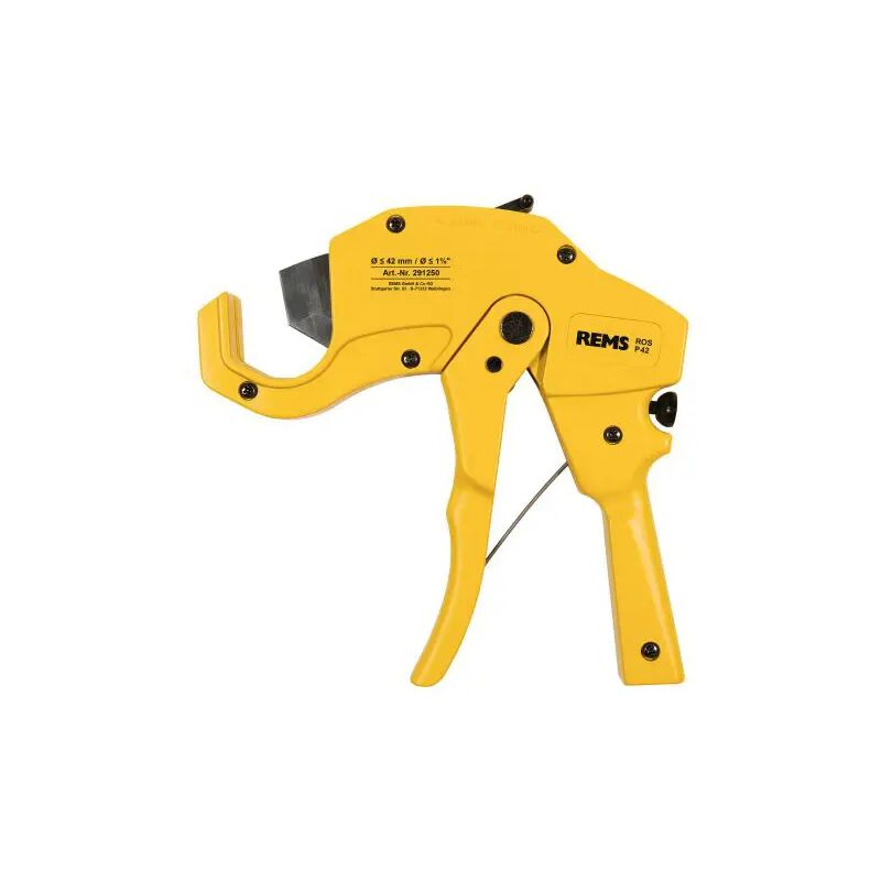 foto del prodotto rems cesoie a cricchetto per tubi in materiale plastico a ritorno veloce ros p 42
