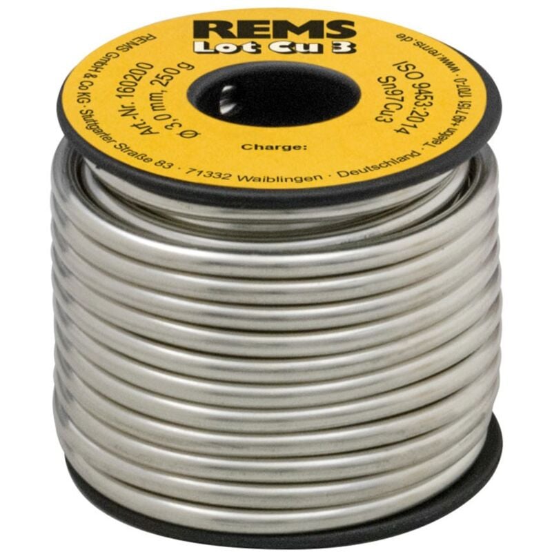 foto del prodotto rems lot cu 3, bobina saldante 3 mm, 250 g 160200r