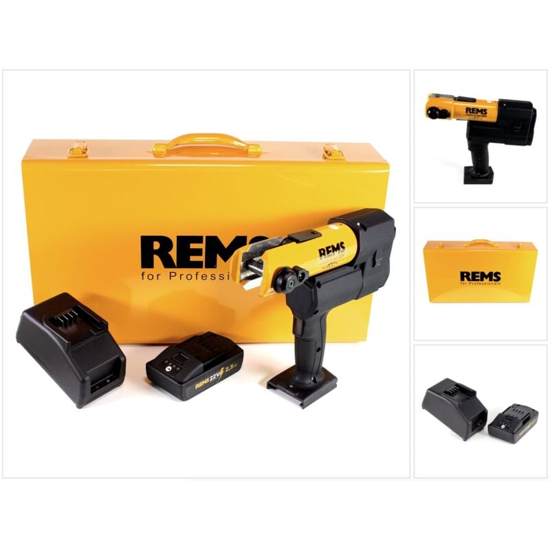 foto del prodotto rems pressa radiale a batteria acc 22v in valigetta d acciaio 1x batteria 2,5ah caricabatterie 576010 r220 
