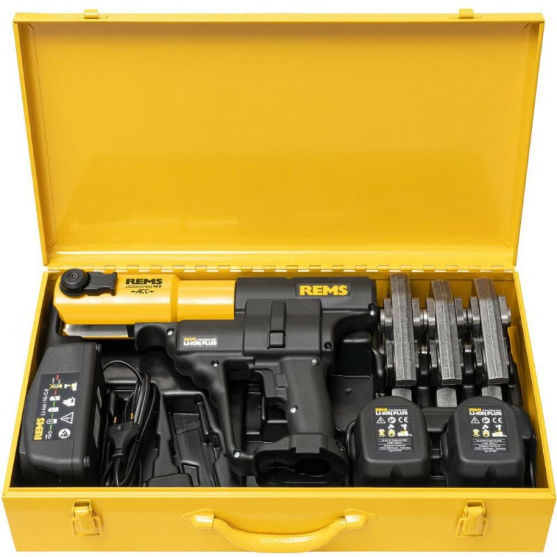 foto del prodotto rems pressa radiale wireless mini pressa 14 v acc v set v 15 18 22 incl. 5.0 batteria ah