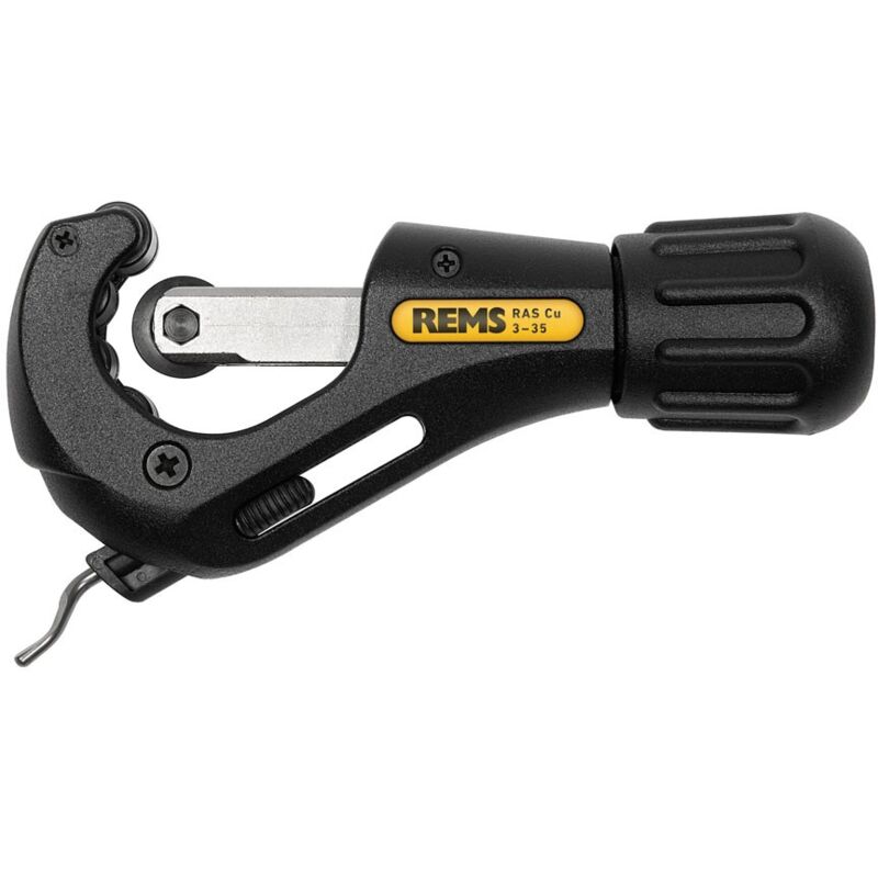 foto del prodotto rems tagliatubi per tubi in rame, con sbavatore integrato. con rotella da taglio. ras cu 3 35 per tubi 3 35 mm, 1 8 1 3 8 113340r