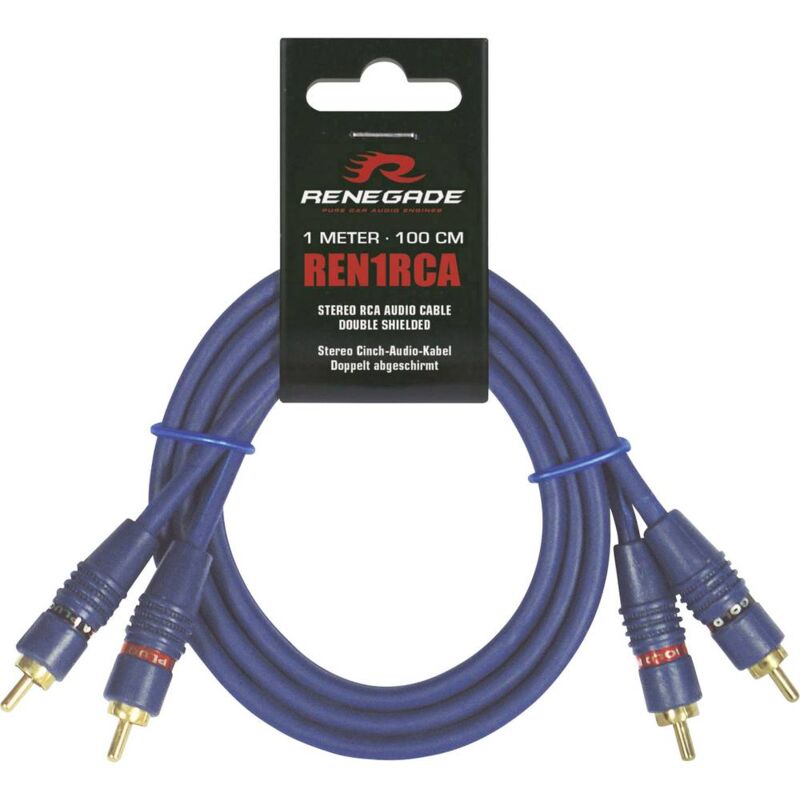 foto del prodotto renegade ren1rca cavo rca 1.00 m 2x spina rca 2x spina rca 