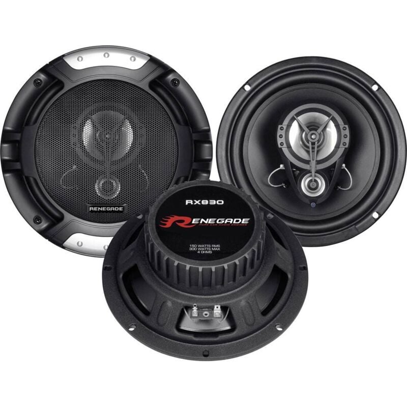 foto del prodotto renegade rx830 altoparlante da incasso a 3 vie 300 w contenuto 1 pz.