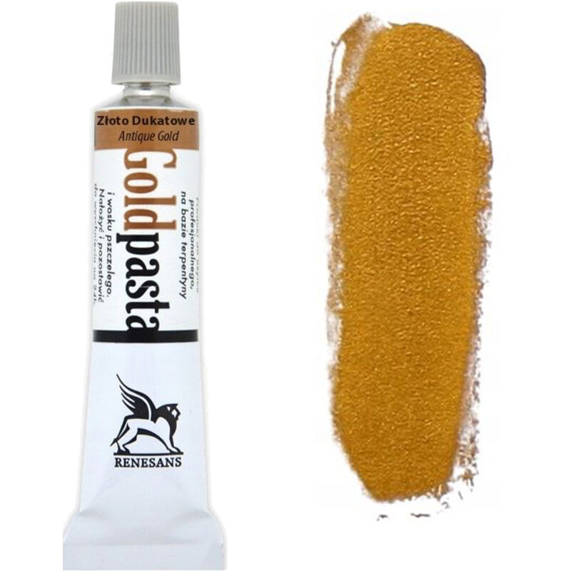 foto del prodotto renesans pasta per doratura oropasta decoupage ritocco 20ml 6 ducat gold