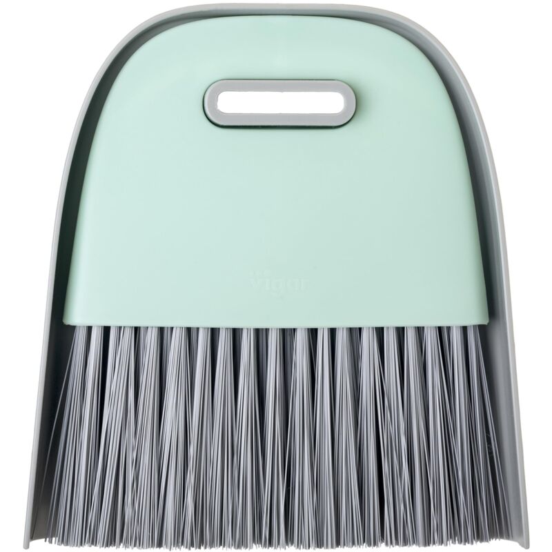 foto del prodotto rengo-set di pulizia da tavolo con scopa e paletta, blu/grigio, 16,5x3,5x3,5 cm - vigar