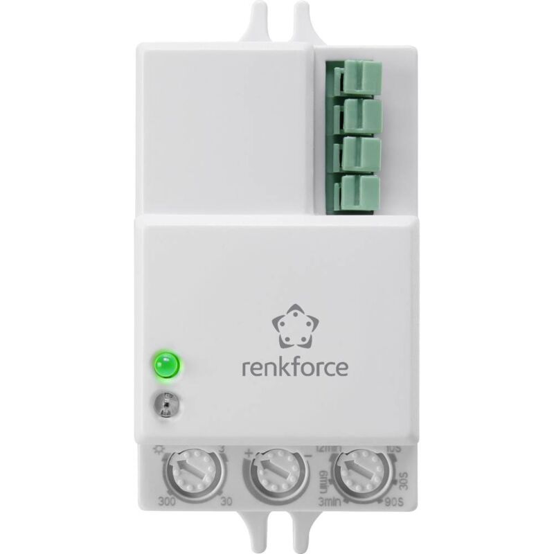 foto del prodotto renkforce 1530623 soffitto, parete rilevatore di movimento ad alta frequenza hf 360 rel bianco