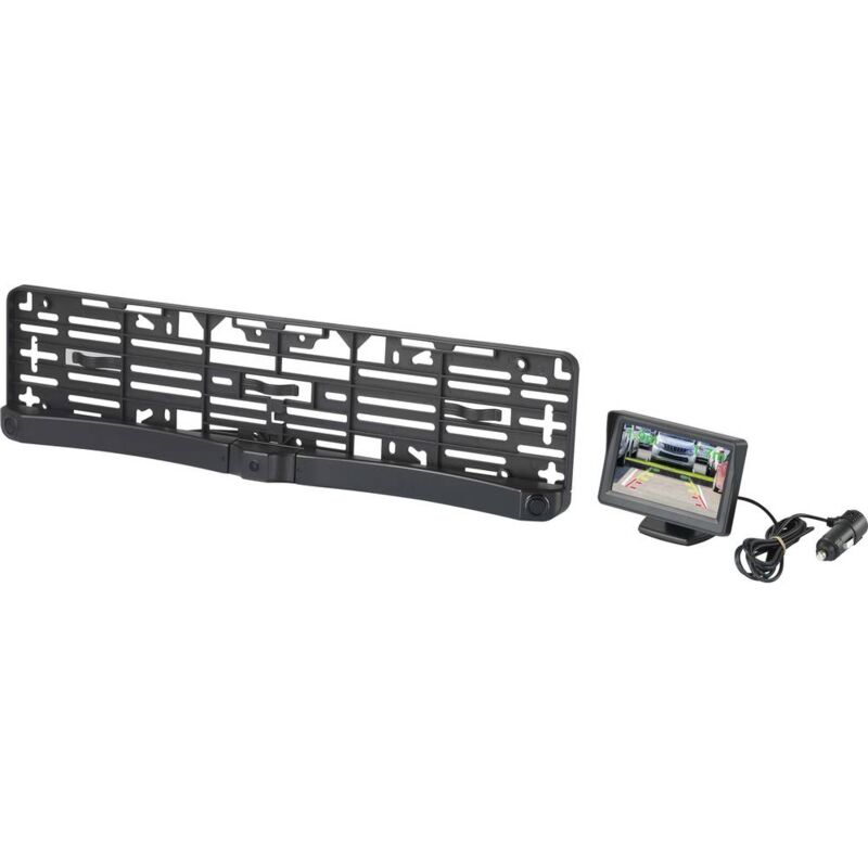 foto del prodotto renkforce - sb505 sistema video di retromarcia senza fili linee di guida e distanza portatarga