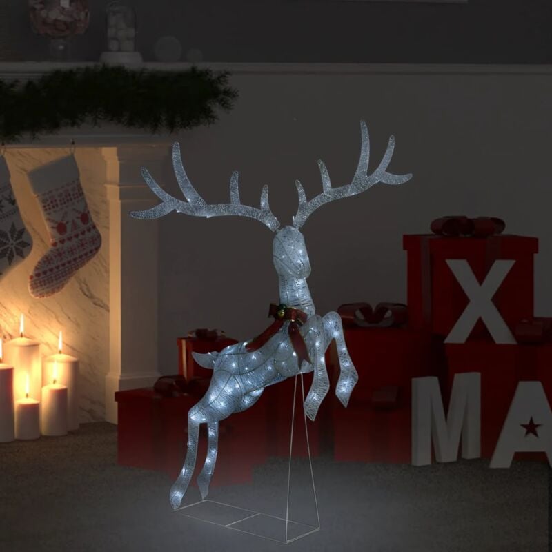 foto del prodotto renna volante di natale con 120 led bianco e bianco freddo vidaxl