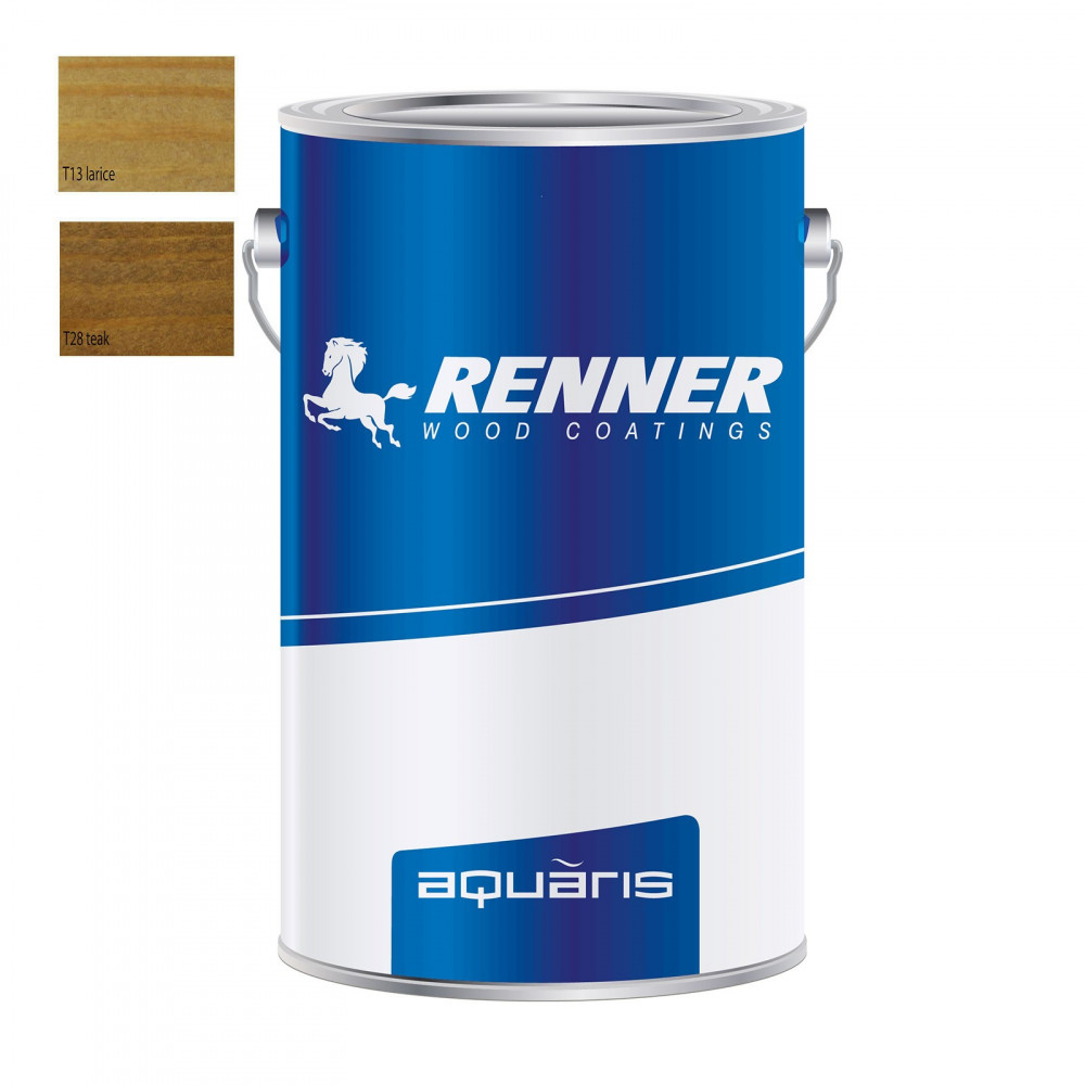 foto del prodotto renner aquaris yo m317 5kg finitura professionale per esterni ed interni, colori disponibili teak opaca 30 gloss