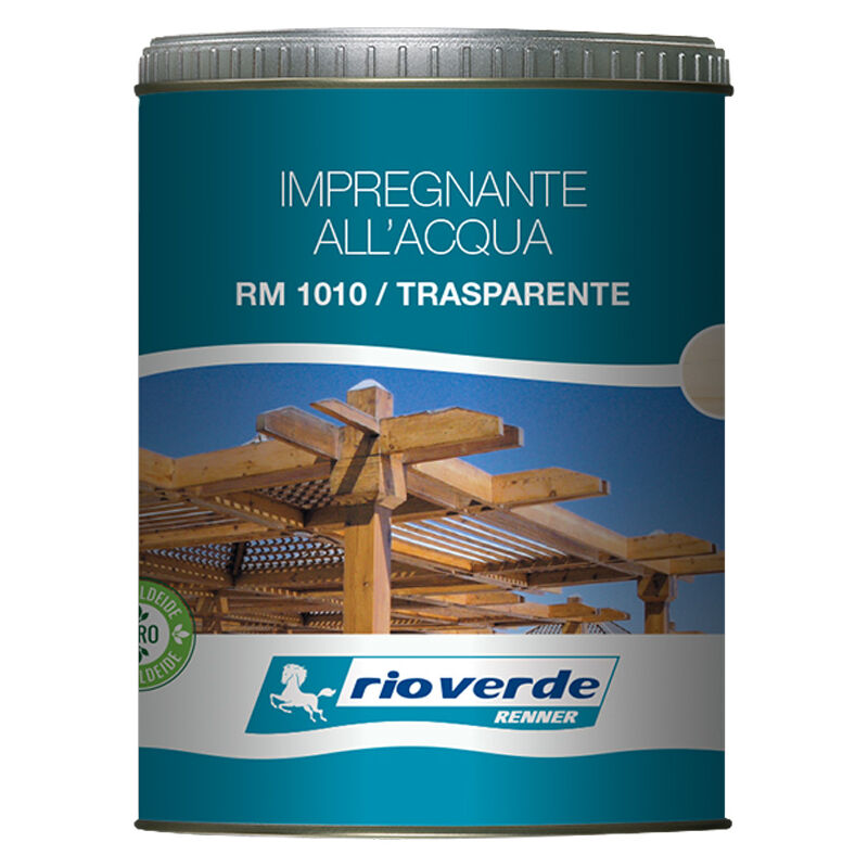 foto del prodotto renner impregnante ad acqua per legno rm 1010 750 ml rioverde trasparente
