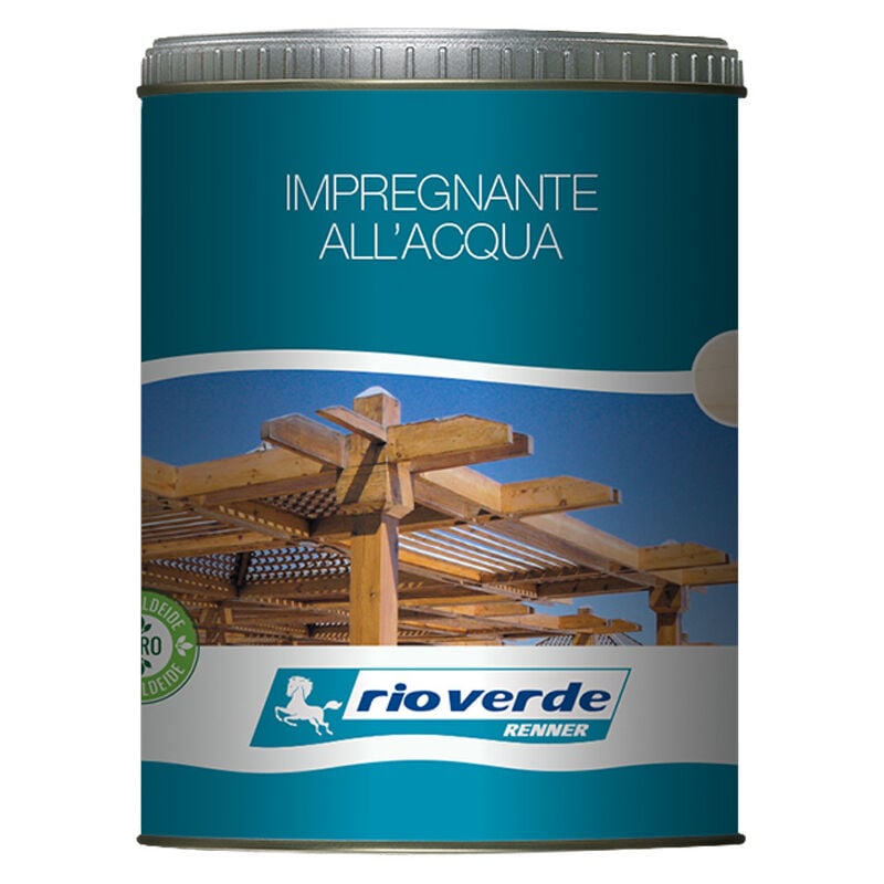 foto del prodotto renner impregnante ad acqua per legno rm 1310 750 ml rioverde noce
