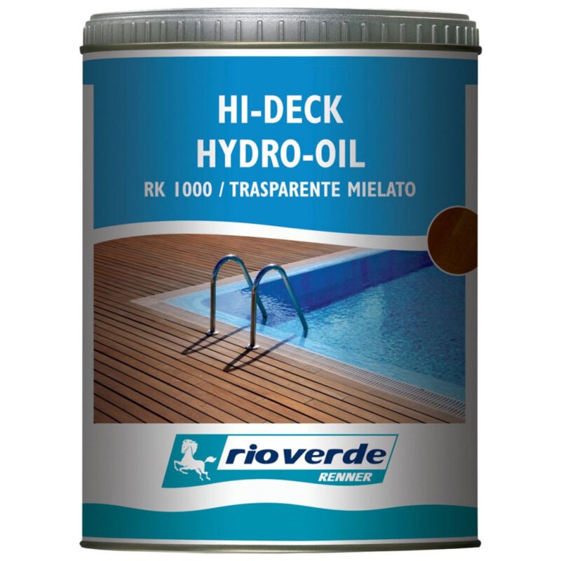 foto del prodotto renner rk 1000 750ml trasparente mielato olio per decking bordi piscina deck verande passerelle