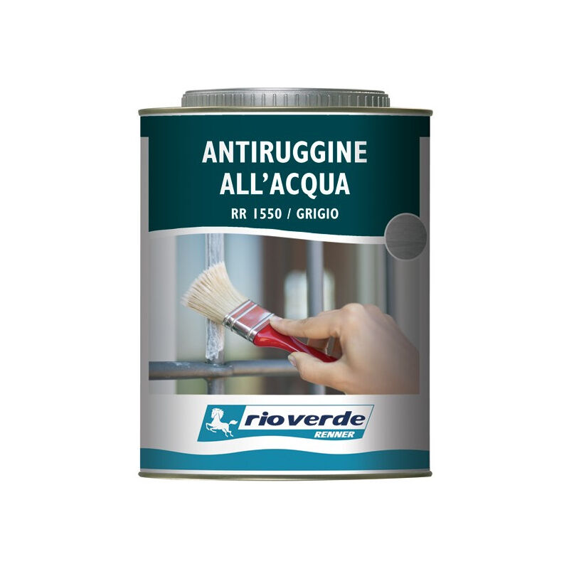 foto del prodotto renner rr1550 750ml antiruggine grigio base acqua per ferro